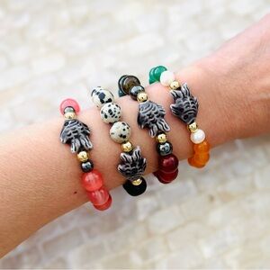 Fish Caviar Inspired Gemstone Bracelet